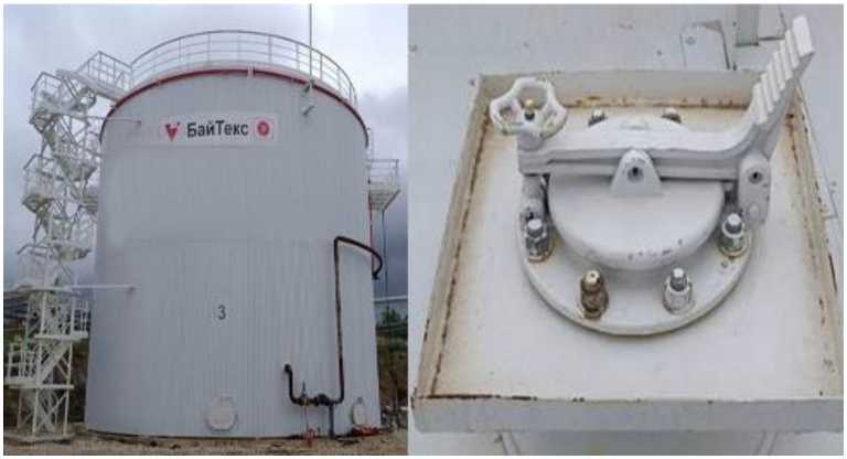 Внешний вид. Резервуар стальной вертикальный цилиндрический, http://oei-analitika.ru рисунок № 1