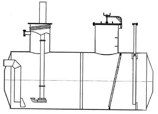 Внешний вид. Резервуар стальной горизонтальный цилиндрический, http://oei-analitika.ru рисунок № 2