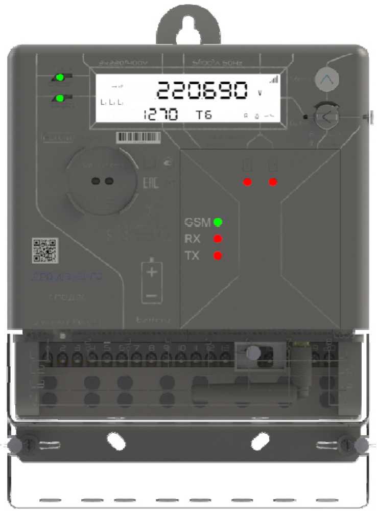 Внешний вид. Счетчики электрической энергии - интеллектуальные приборы учета электроэнергии с функцией диагностирования места возникновения ОЗЗ в сетях среднего напряжения, http://oei-analitika.ru рисунок № 1