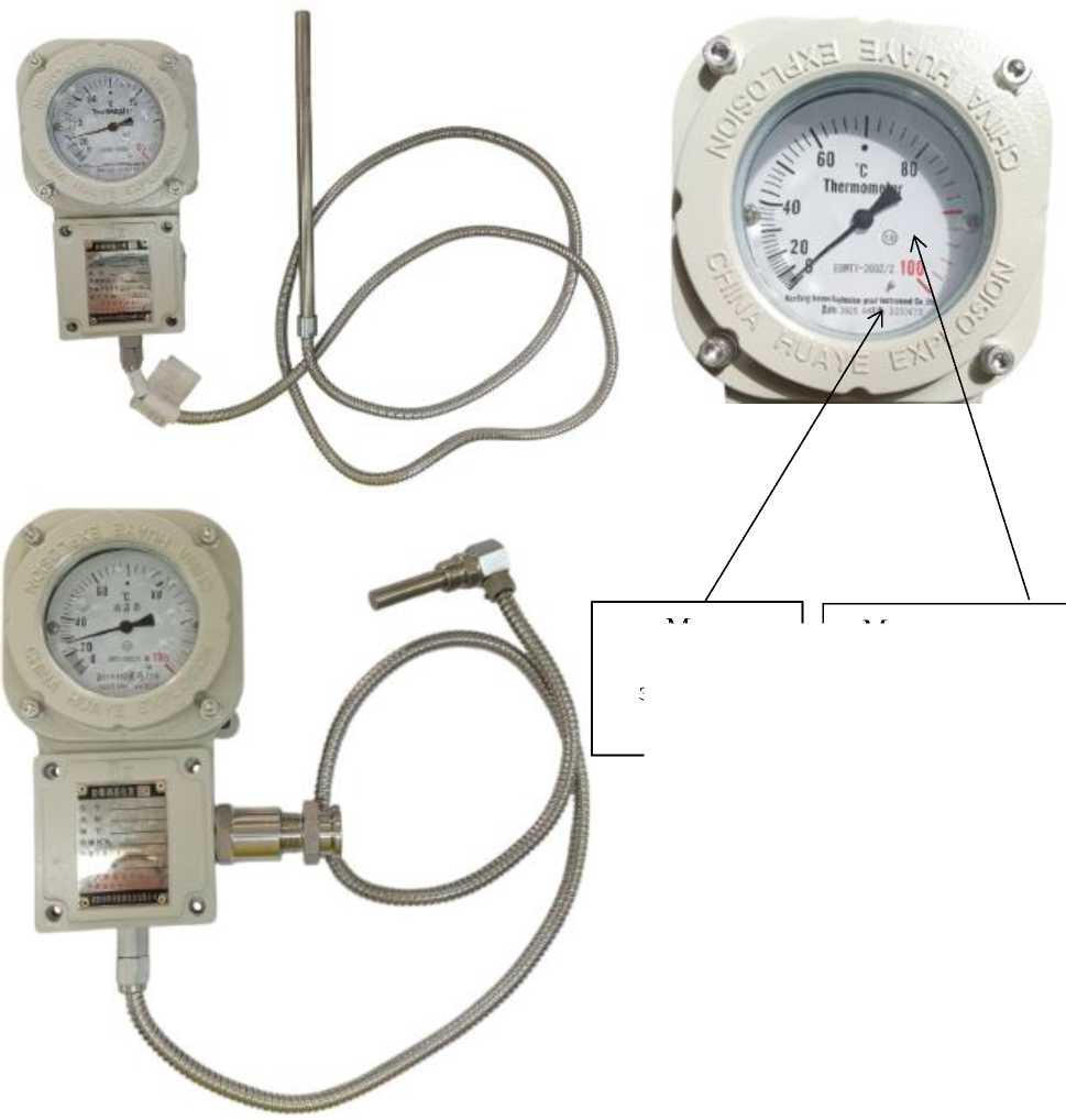 Внешний вид. Термометры манометрические взрывозащищенные, http://oei-analitika.ru рисунок № 1