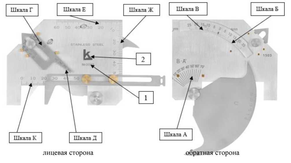 Внешний вид. Шаблоны сварщика универсальные Калиброн, http://oei-analitika.ru рисунок № 10