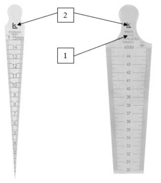 Внешний вид. Шаблоны сварщика универсальные Калиброн (), http://oei-analitika.ru 