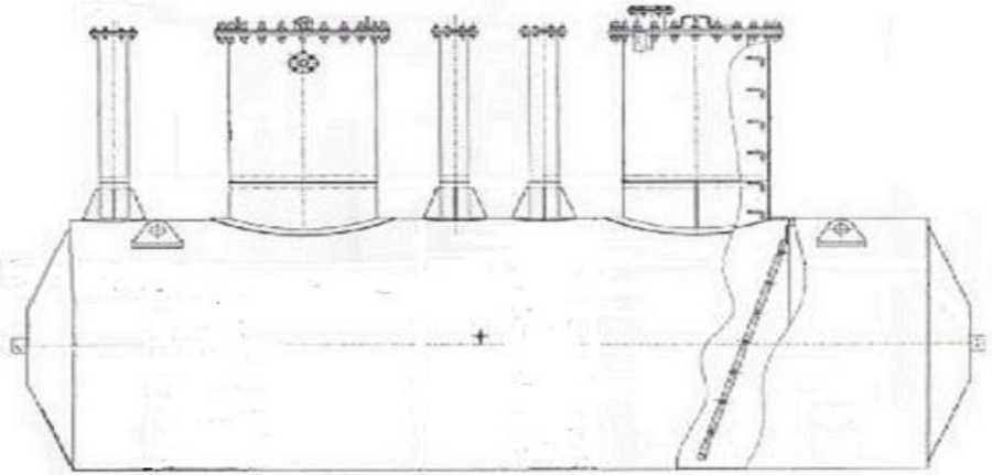 Внешний вид. Резервуары горизонтальные стальные подземные, http://oei-analitika.ru рисунок № 1