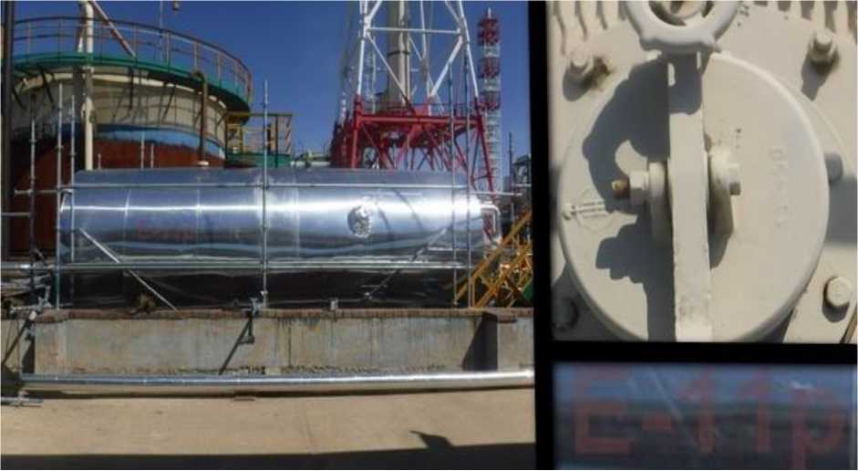 Внешний вид. Резервуар стальной горизонтальный цилиндрический, http://oei-analitika.ru рисунок № 1