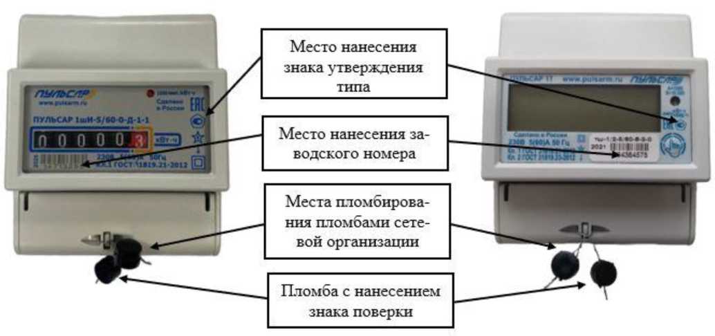 Внешний вид. Счетчики электрической энергии однофазные, http://oei-analitika.ru рисунок № 2
