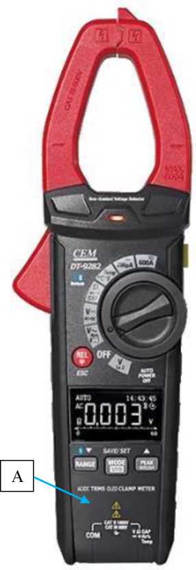 Внешний вид. Клещи электроизмерительные, http://oei-analitika.ru рисунок № 3