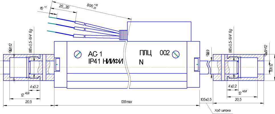Внешний вид. Штоковые датчики линейных перемещений, http://oei-analitika.ru рисунок № 2