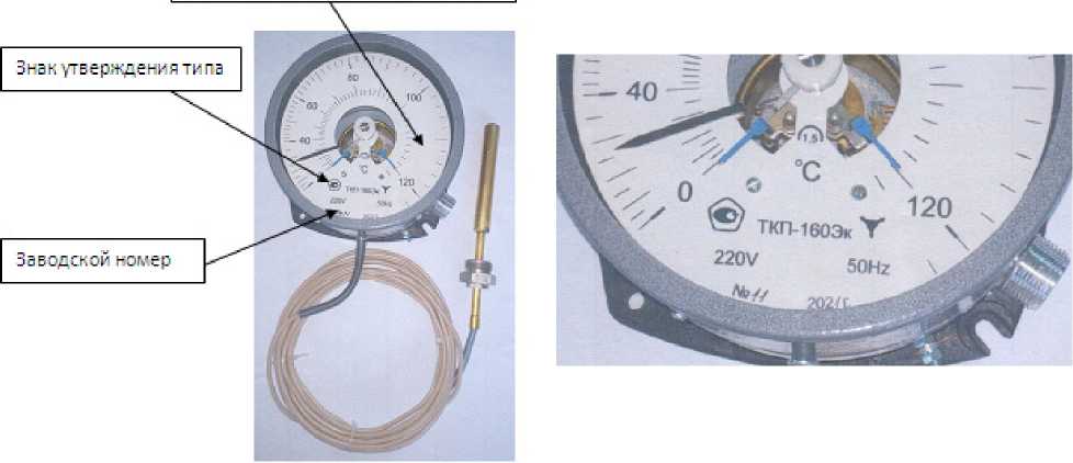 Внешний вид. Термометры манометрические показывающие электроконтактные, http://oei-analitika.ru рисунок № 1