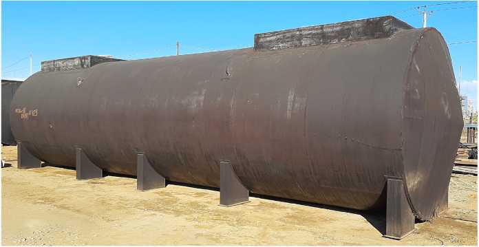 Внешний вид. Резервуары горизонтальные стальные двустенные для хранения нефтепродуктов, http://oei-analitika.ru рисунок № 1