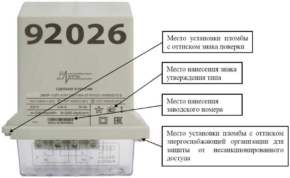 Внешний вид. Счетчики электрической энергии однофазные многофункциональные (ЭМИР-1), http://oei-analitika.ru 